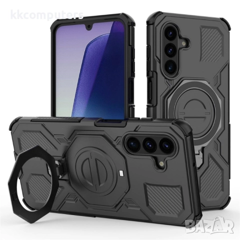 Магнитен калъф и Протектор за Samsung Galaxy A17 5G / A17 4G| Удароустойчив Корпус с 360° Въртяща Ст, снимка 5 - Калъфи, кейсове - 52200389