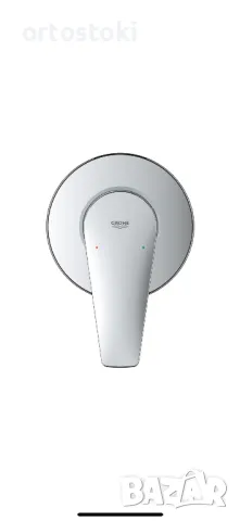 Смесител Grohe BauEdge 29040001, Стенен, За душ, За вграждане, Вътрешно и външно тяло, Хром, снимка 2 - ВИК - 47589778