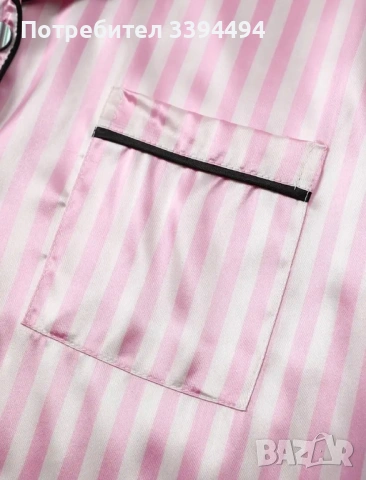 Сатенена пижама, сет от 3 части, снимка 4 - Пижами - 53304144