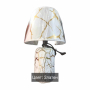 Стилна нощна лампа с елегантен мраморен дизайн, снимка 1