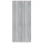Гардероб, сив сонома, 90x52x200 см, инженерно дърво Код P371, снимка 5
