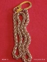 Красив ланец плетка тип ЖИТЕН КЛАС медицинска стомана позлатен много красив 51904, снимка 4