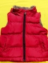 Оригинална жилетка Timberland – 9 месеца / 71 см, червена с топла подплата, снимка 4