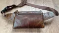 Мъжка чанта през рамо от естествена кожа. Бъбрек, снимка 13