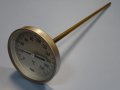 биметален термометър Wika thermometer ф100mm, 0/+200°C, L-500mm, снимка 1 - Резервни части за машини - 37103726