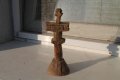 Дървен печат кръст за обреден хляб , снимка 1 - Антикварни и старинни предмети - 38442397