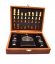 Стилен подаръчен комплект за мъж в дървена кутия , снимка 1 - Подаръци за мъже - 39725286