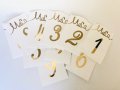 Табели с номер на маса, тейбъл картички, малки подаръци за гости, снимка 14