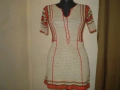 Винтидж плетена рокле с къс ръкава многоцветни мотиви , снимка 2