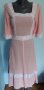 Винтидж кенарена рокля с дантела / Англия , снимка 2
