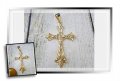 златен кръст с Исус Христос, релефно изображение 1.63 грама