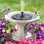 Соларен фонтан за градина с 3 накрайника, 16 см, снимка 2