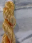 Конци за бродиране от вискозна коприна, жълто, 1 брой, снимка 1