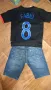 Детско късо дънково панталонче с  оригинална тениска, снимка 2