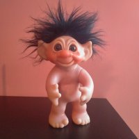 Играчка Кукла Трол Troll Clown Thomas Dam Denmark 1977 9", снимка 10 - Колекции - 43674043