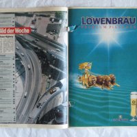 Рекламна страница на бира Löwenbräu от списание Auto Bild, снимка 1 - Колекции - 32334028