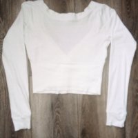 Къса дамска блуза, снимка 2 - Блузи с дълъг ръкав и пуловери - 39798481