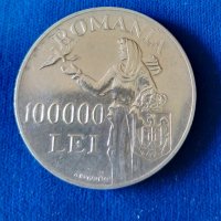 100000 леи 1946 сребро, снимка 1 - Нумизматика и бонистика - 40758218