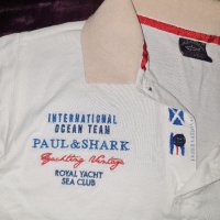 Paul Shark бяла поло блузка С, снимка 2 - Корсети, бюстиета, топове - 37751215