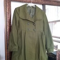 Дамско зелено палто Л/ХЛ, снимка 1 - Палта, манта - 27293994