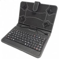 Висококачествен Калъф с клавиатура за таблети 8 инча - micro USB - ЧЕРЕН, снимка 3 - Таблети - 33651686