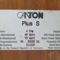 Canton Plus S, снимка 8 - Тонколони - 43908916