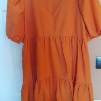 Оранжева лятна рокля, снимка 5 - Рокли - 36920235