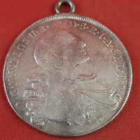 Сребърна монета PATRONA BAVARIA 1760  /Висулка/ , снимка 1 - Нумизматика и бонистика - 36548304