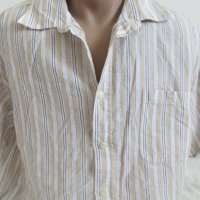 Мъжка риза с къс ръкав от лен City Line, снимка 2 - Ризи - 33519896