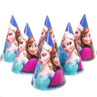 Замръзналото Кралство Елза и Анна frozen картонена парти шапка шапки рожден ден, снимка 5 - Други - 20757544