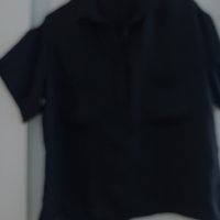 Копринена черна риза Massimo Dutti 42/L, снимка 9 - Ризи - 37257367