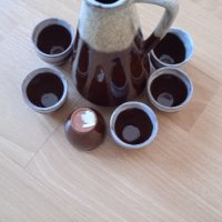 глинени кана и чашки, снимка 1 - Кани - 43558890