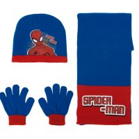 Детски Комплект шапка,шал,ръкавици Спайдърмен SPIDERMAN.ОРИГИНАЛ!!!, снимка 1 - Други - 27331085