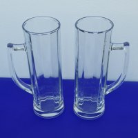 Стъклени халби за бира, комплект, снимка 2 - Чаши - 37830325