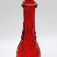 Гарафа червено стъкло, декантер(13.2), снимка 4 - Антикварни и старинни предмети - 43581934