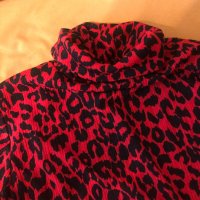 Zara Дамска рокля поло - червен леопард, снимка 5 - Рокли - 37529600
