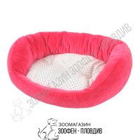 Легло за Домашен Любимец - S, M, L размер - Розово-Бяла разцветка - PetsWin, снимка 1 - За кучета - 33268539