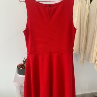 Червена рокля в размер L, снимка 12 - Рокли - 44086185