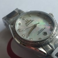 Дамски часовник OMEGA Seamaster AQUA TERRA 34мм батерия клас 5А+, снимка 5 - Дамски - 36432114