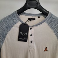 Мъжка памучна блуза с цепка и копчета BRAVE SOUL ,размери -  M, L, XL и XXL .              , снимка 3 - Блузи - 39266204