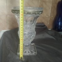 стара кристална ваза арт деко, снимка 2 - Антикварни и старинни предмети - 32815075