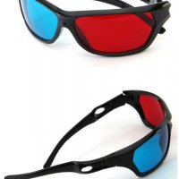 Класически 3D Анаглифни очила червено и синьо стъкло , снимка 2 - Други - 26817217