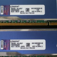 Рам памет Kingston HyperX 8GB (2x4GB) DDR3 1600MHz,PC3-12800,KHX1600C9D3B1/4G, снимка 2 - RAM памет - 43116935