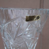 Чешка кристална ваза, снимка 4 - Аксесоари за кухня - 35421435