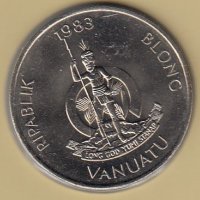 20 вату 1983, Вануату, снимка 2 - Нумизматика и бонистика - 38653666