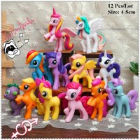 Малкото Пони My Little Pony PVC 12 бр фигурки топери за игра и украса, снимка 1 - Фигурки - 18297514
