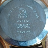 Стар мъжки механичен часовник Dogma prima swiss made, снимка 6 - Мъжки - 36652394