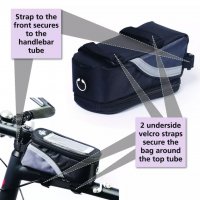 Чанта чантичка за велосипед колело  Светлоотразителна Водоустойчива, снимка 3 - Аксесоари за велосипеди - 32551841