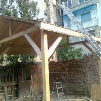 Конструкциа–Цялостно изграждане на навеси– нов покрив