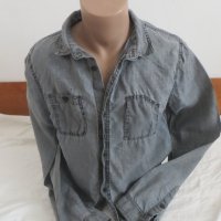 Мъжка риза с дълъг ръкав от лен Divided H&M , снимка 1 - Ризи - 26295631